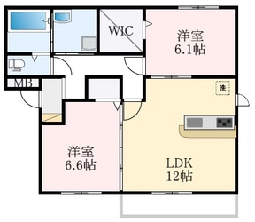 ヴィラージュの物件間取画像